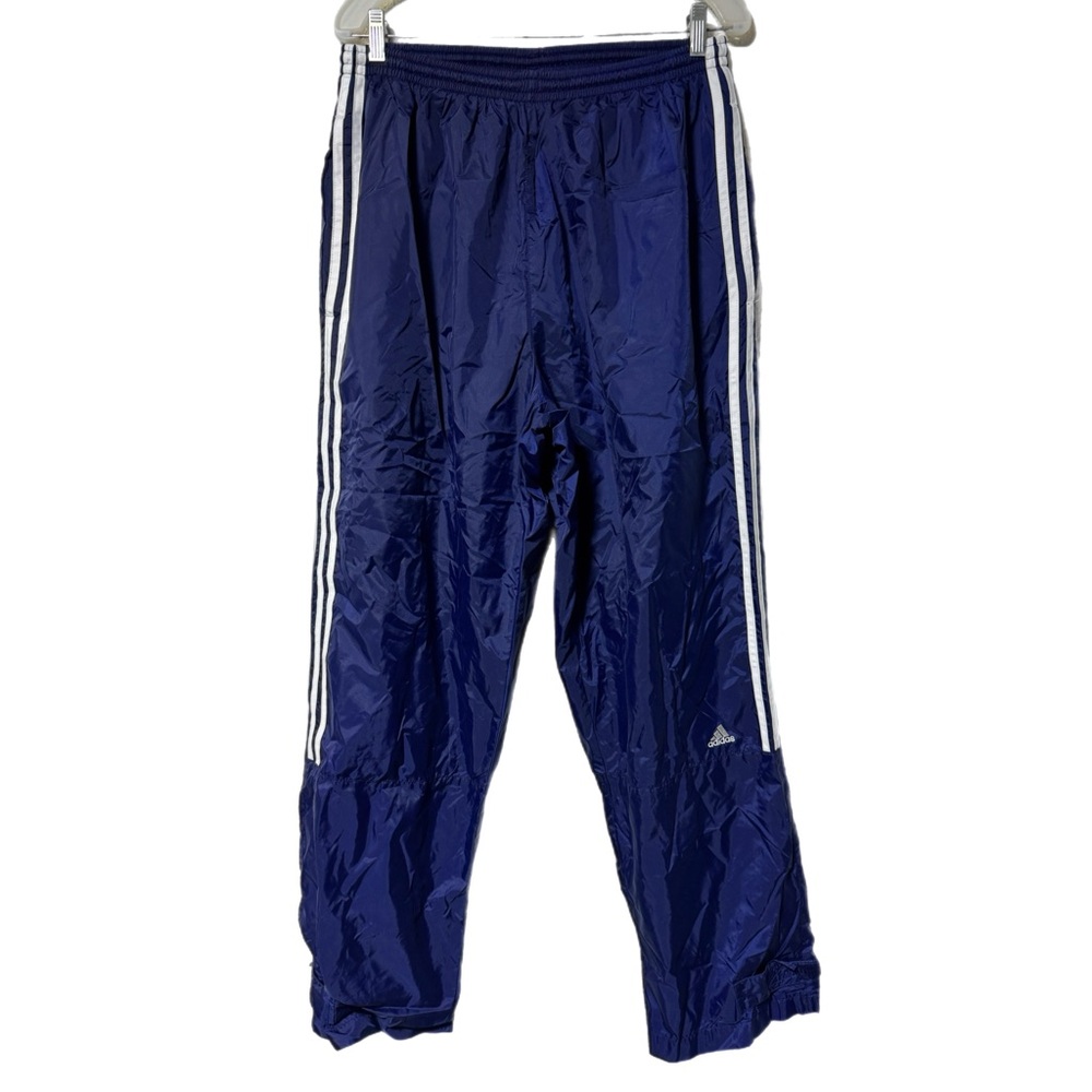 Vintage Adidas Adjustable Wide-Leg Windbreaker Track Pants Lined XL